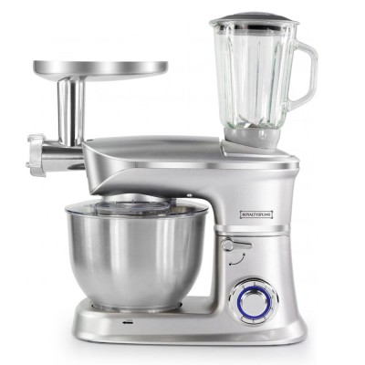 Robot 3en1 Pâtissier, Hachoir & Blender 6,5L ROYALTYLINE PKM-1900.7BG1 Gris 1900W