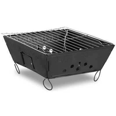 Barbecue au charbon d'extérieur Pliable RELAXDAYS 10023293 Noir