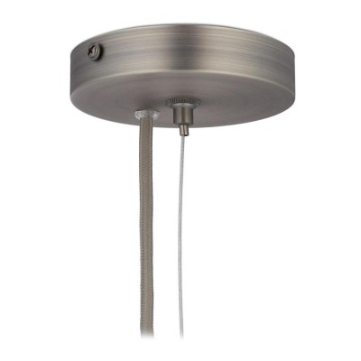 Lampe suspendue industrielle Béton Vintage RELAXDAYS 10029510 Gris, Brun