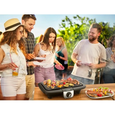 Barbecue de table grill / Plancha TEFAL BG93081 EASY GRILL 2en1 Noir 2100W