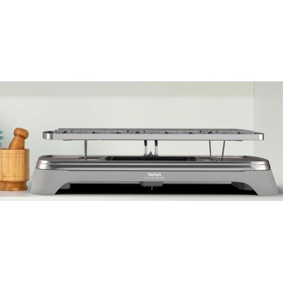 Raclette 12 coupelles / Pierrade TEFAL PR457B12 Gris, Inox 1350W