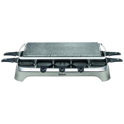 Raclette 12 coupelles / Pierrade TEFAL PR457B12 Gris, Inox 1350W