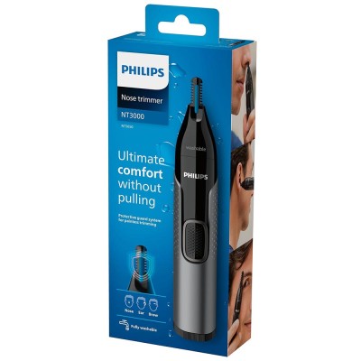 Tondeuse hygiénique Nez, Oreilles & Sourcils PHILIPS NT3650/16 PRECISIONTRIM Noir, Gris