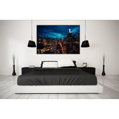 Tableau Cityscape Nuit Toronto 90X60CM TAB-PVB09