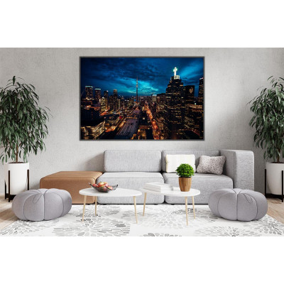 Tableau Cityscape Nuit Toronto 90X60CM TAB-PVB09