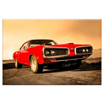 Tableau Dodge Charger Rouge 90X60CM TAB-V03