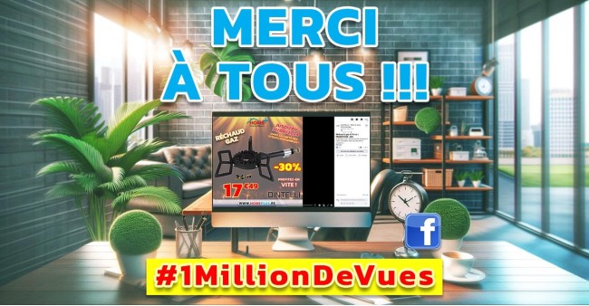 Notre Publicité Vidéo pour le Réchaud à Gaz Atteint 1 Million de Vues !